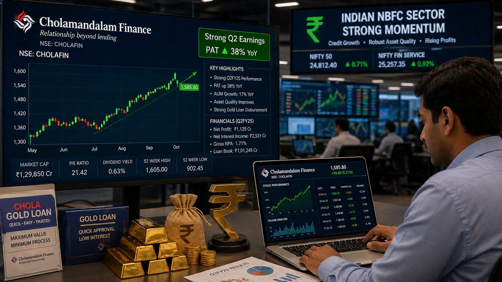 Chola Finance Share Price Today (April 30, 2026): Q4 Profit Jumps 29.5%, AUM Hits ₹2.27 Lakh Crore — UBS Says ₹1,950 Is Just the Beginning
