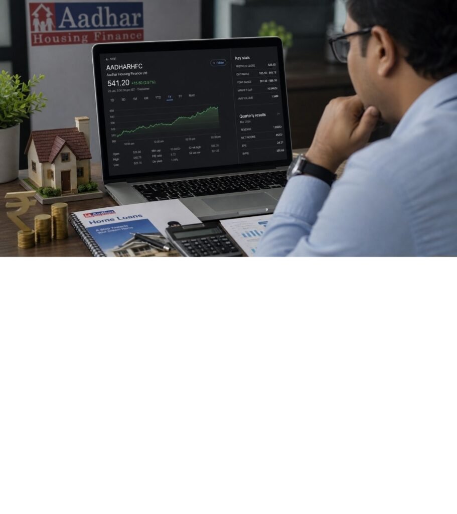 Aadhar Housing Finance Share Price May 2026: At ₹519 With FY26 Results Out Today — 20% AUM Growth, ROE of 16%, GNPA at 1.38%, and Analyst Targets of ₹573–625. Is This India's Most Undervalued Housing Finance Stock?
