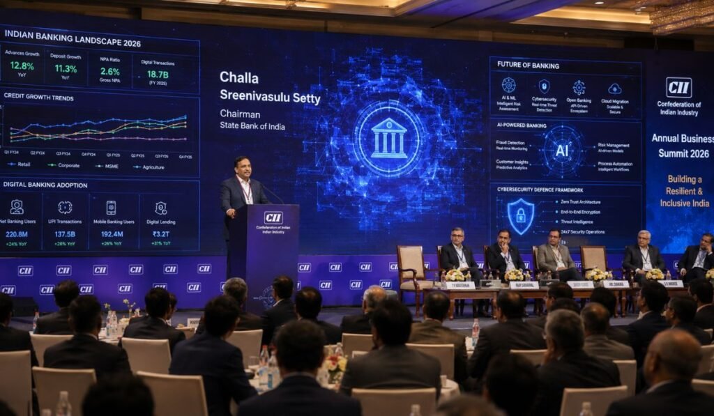 SBI Chairman CS Setty at CII Summit